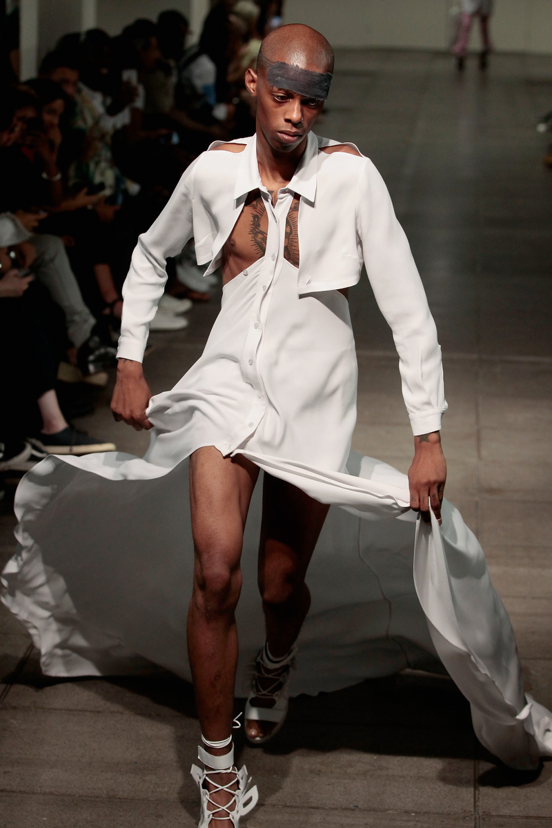 Gliding down the catwalk in Hood by Air, New York, September 2015 Joe Kohen/Getty Images for NYFW: The Shows